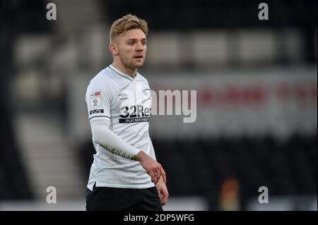 Kamil Jozwiak #7 von Derby County während des Spiels Stockfoto