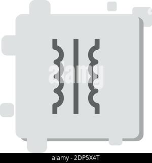 Transformator Vektor-Symbol Moderne einfache Vektor-Illustration Stock Vektor