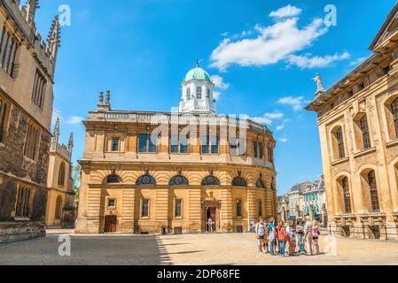 Sheldonian Theatre erbaut von 1664 bis 1668 für die University of Oxford, Oxfordshire, England Stockfoto