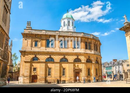 Sheldonian Theatre erbaut von 1664 bis 1668 für die University of Oxford, Oxfordshire, England Stockfoto