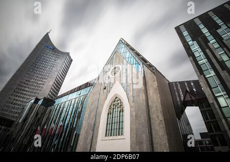 Das neue Paulinum, Universität Leipzig - Leipzig, Deutschland. Stockfoto