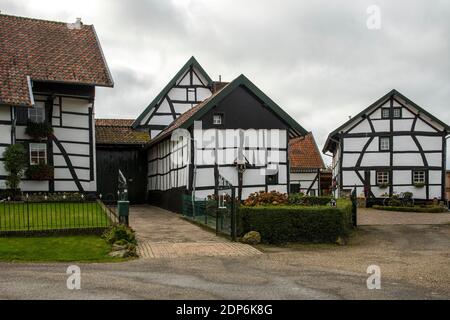 Fachwerkhäuser in Limburg Stockfoto