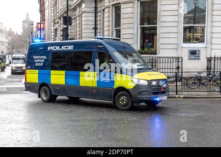 London, England. Dezember 2020. Anti-Lockdown-Demonstranten an der Cockspur Street und Trafalgar Square. Fotograf: Brian Duffy Stockfoto