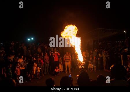 Patrol Music Festival. Patrol ist eine typische Jember-Musik. Stockfoto