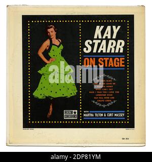 Kay Starr - Vintage Record Cover Stockfoto