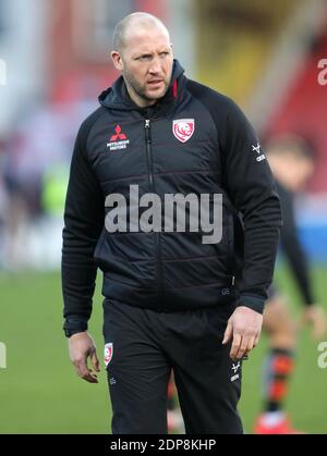 Gloucester-Cheftrainer George Skivington vor dem Heineken Champions Cup-Spiel im Kingsholm Stadium, Gloucester. Stockfoto