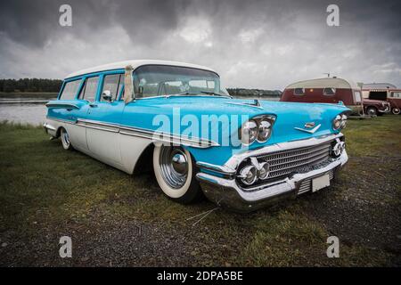 Ein 1958 Chevrolet Bel Air Stationwagon Stockfoto