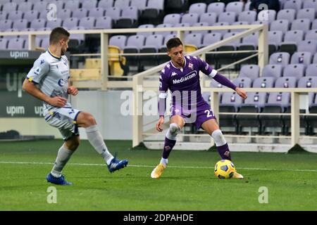 Florenz, Italien. Dezember 2020. Antonio Barreca (ACF Fiorentina) während der Serie A Fußballspiel zwischen AFC Fiorentina - Hellas Verona, Stadio Artemio Franchi am 19. Dezember 2020 in Florenz Italien/LM Credit: Emmanuele Mastrodonato/LPS/ZUMA Wire/Alamy Live News Stockfoto