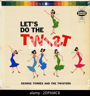 Let's Do the Twist - Vintage Record Cover Stockfoto