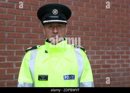 PSNI Assistant Chief Constable Alan Todd auf der Musgrave Polizeiwache in Belfast. Stockfoto