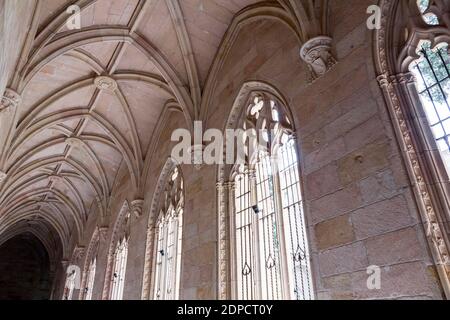Claustro de la Catedral de Santa María la Mayor. Sigüenza. Guadalajara. Castilla la Mancha. España. Stockfoto