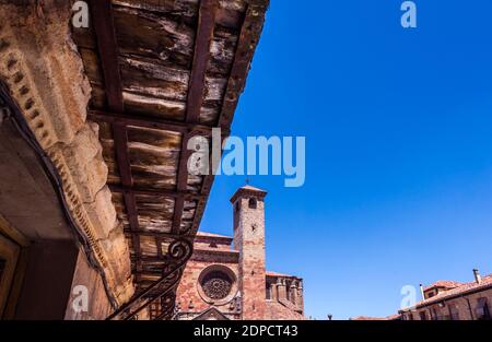 Kathedrale von Sigüenza. Guadalajara. Castilla la Mancha. España. Stockfoto