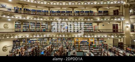 El Ateneo Buchhandlung im ehemaligen Theater und Kino, Buenos Aires, Argentinien Stockfoto