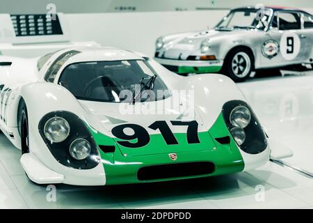 STUTTGART, 6. März 2020: Das Porsche 917 KH Coupé 1969 im Porsche Museum. Stockfoto