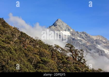 Key Summit ist ein beliebter Wanderweg für Besucher des Fiordland National Park in Neuseeland. Stockfoto