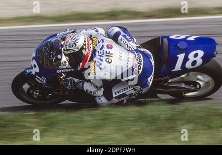Nobuatsu Aoki, (JPN), Honda 500, Tschechische Republik Moto GP 1997, Brünn Stockfoto