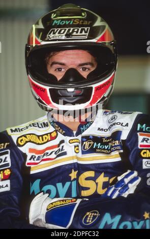 Carlos Checa, (SP), Honda 500, Tschechische Republik Moto GP 1997, Brünn Stockfoto