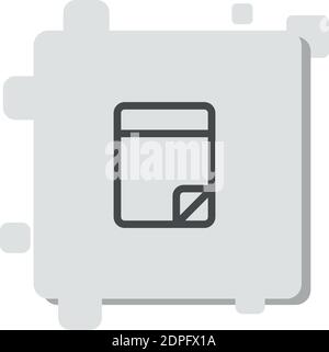 Sticker Vektor-Symbol moderne einfache Vektor-Illustration Stock Vektor