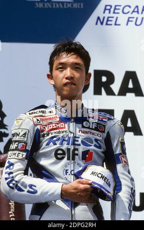 Nobuatsu Aoki (JPN, Honda 500, Italien Moto GP 1997, Mugello Stockfoto