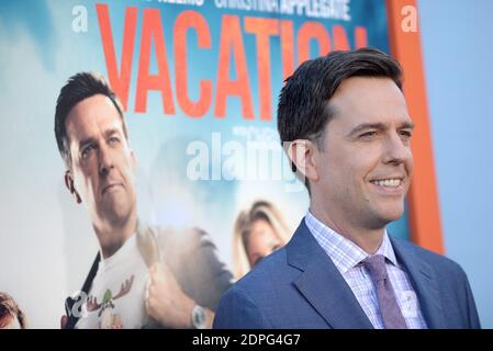 Ed Helms nimmt an der Premiere von Warner Bros. 'Vacation' im Regency Village Theater in Los Angeles, CA, USA am 27. Juli 2015 Teil. Foto von Lionel Hahn/ABACAPRESS.COM Stockfoto