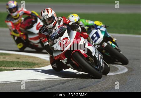 Jean Michel Bayle (FR), Yamaha 500, Italien GP Moto 500, Imola 1998 Stockfoto