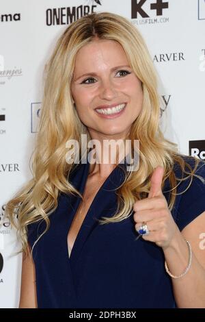 Michelle Hunziker posiert für eine Fotoaufnahme im Excelsior Hotel während des 72. Internationalen Filmfestivals von Venedig (Mostra) auf dem Lido in Venedig, Italien am 07. September 2015. Foto von Aurore Marechal/ABACAPRESS.COM Stockfoto