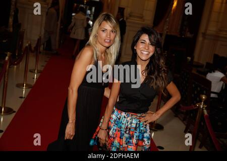 Nikita Lespinasse und Reem Kherici nehmen an der Romain Grosjean Gala für den Verein "Enfance & Cancer" Teil, die am 09. September 2015 im Grand Hotel Intercontinental in Paris, Frankreich, stattfand. Foto von Jerome Domine/ABACAPRESS.COM Stockfoto