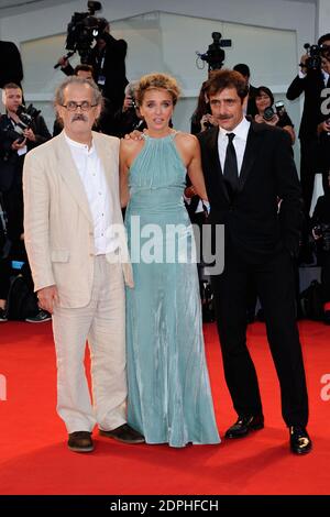 Giuseppe M.Gaudino, Valeria Golino und Adriano Giannini bei der Premiere von "per Amor Vostro" während der 72. Internationalen Filmfestspiele von Venedig (Mostra) am Lido in Venedig, Italien, am 11. September 2015. Foto von Aurore Marechal/ABACAPRESS.COM Stockfoto