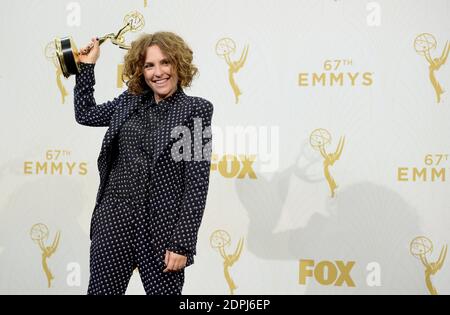 Jill Soloway posiert im Presseraum der 67. Emmy Awards am 20. September 2015 im Microsoft Theater in Los Angeles, CA, USA. Foto von Lionel Hahn/ABACAPRESS.COM Stockfoto