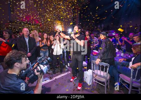 Cyril Hanouna celebre son 41 eme anniversaire avec toute l'equipe de Touche Pas a Mon Poste au Parc Walt Disney Studios de Disneyland Paris a Marne la Valle, France le 24 septembre, 2015. Foto von ABACAPRESS.COM Stockfoto