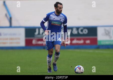 BARROW IN FURNESS, ENGLAND. 19. DEZEMBER Sam Hird von Barrow während des Sky Bet League 2 Spiels zwischen Barrow und Cheltenham Town in der Holker Street, Barrow-in-Furness am Samstag, 19. Dezember 2020. (Kredit: Mark Fletcher, Mi News) Kredit: MI Nachrichten & Sport /Alamy Live Nachrichten Stockfoto