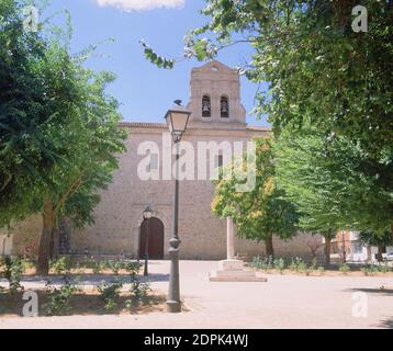 IGLESIA DE LA VICTORIA DE LEPANTO. ORT: IGLESIA DE LA VICTORIA. VILLAREJO DE SALVANES. MADRID. SPANIEN. Stockfoto