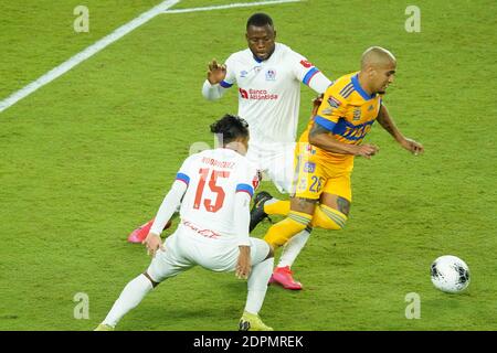 Orlando, Florida, USA Tigres UANL-Spieler Luis Rodriguez #28 laufen beim CONCACAF Semifinale. (Foto: Marty Jean-Louis/Alamy Live News Stockfoto