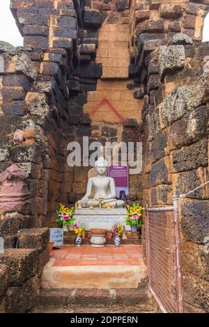 Wat Kamphaeng Laeng sind eine Reihe von alten Khmer-Tempeln in Phetchaburi, Thailand Stockfoto