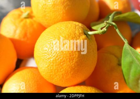 Frisch Gepflückte Orangen Nahaufnahme Von Einem Orangenbaum In Nordkalifornien Stockfoto