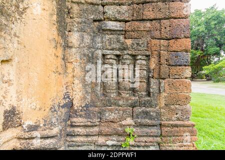 Wat Kamphaeng Laeng sind eine Reihe von alten Khmer-Tempeln in Phetchaburi, Thailand Stockfoto