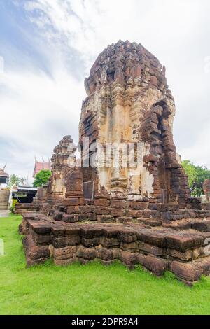 Wat Kamphaeng Laeng sind eine Reihe von alten Khmer-Tempeln in Phetchaburi, Thailand Stockfoto