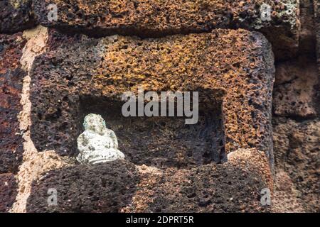 Wat Kamphaeng Laeng sind eine Reihe von alten Khmer-Tempeln in Phetchaburi, Thailand Stockfoto