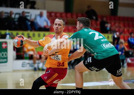 Gudme, Dänemark. Dezember 2020. Morten Olsen (34) von GOG gesehen im Danish Men's Handball League Spiel zwischen GOG und Skjern Handball in der Phoenix Tag Arena in Gudme. (Foto Kredit: Gonzales Foto/Alamy Live News Stockfoto