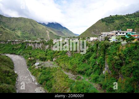 Rio Pastaza Flusstal, Banos de Agua Santa, Provinz Tungurahua, Ecuador Stockfoto