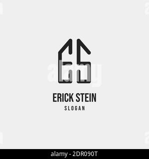 Monogram es E und S Letter Logo Vektor Vorlage geeignet Für persönliche Marke oder Unternehmen Stock Vektor