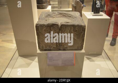 Ausstellung von Mumien, Artefakten und ägyptischen Funden im Ägyptischen Museum von Turin Stockfoto