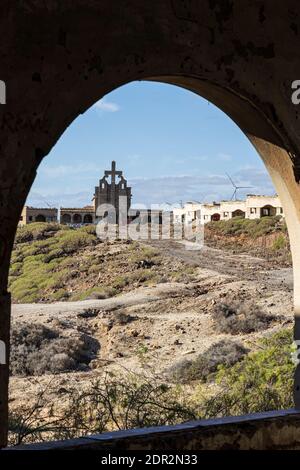 Ausgediente Leprakolonie Ruinen in Abades, Granadilla, Teneriffa, Kanarische Inseln, Spanien Stockfoto