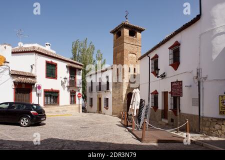 Traditionelle Straße in Ronda, Spanien Stockfoto