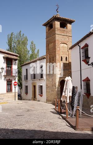 Traditionelle Straße in Ronda, Spanien Stockfoto