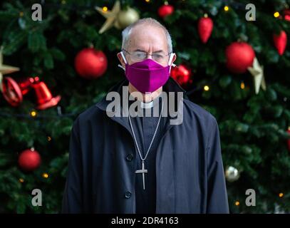 London, Großbritannien. Dezember 2020. Erzbischof von Cantebury, Justin Welby, in den BBC Studios für "The Andrew Marr Show". Kredit: Mark Thomas/Alamy Live Nachrichten Stockfoto