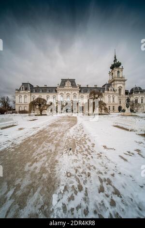 Festetics Schloss in Keszthely, Ungarn im Winter Stockfoto