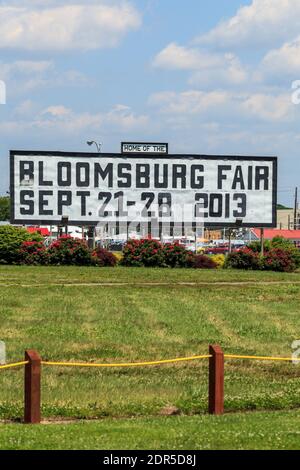 Bloomsburg, PA, USA - 15. Juni 2013: Die Bloomsburg Fair ist die größte Messe im Bundesstaat Pennsylvania. Seit 1855 ist es eine traditionelle Landwirtschaft Stockfoto