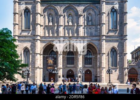 Notre-Dame Basilica Chruch in Old Montreal, Kanada Stockfoto