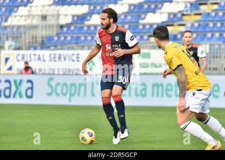 Sardegna Arena, Cagliari, Italien. Dezember 2020. Leonardo Pavoletti von Cagliari Calcio während Cagliari Calcio vs Udinese Calcio, Italienische Fußball Serie A Spiel - Foto Luigi Canu/LM Kredit: LiveMedia/Alamy Live News Stockfoto